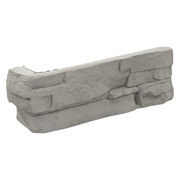 Msi Terrado Copen Ash Corner Stacked Stone 9"x19.5"  Natural Manufactured Stone Wall Cement Tile ZOR-PNL-0105